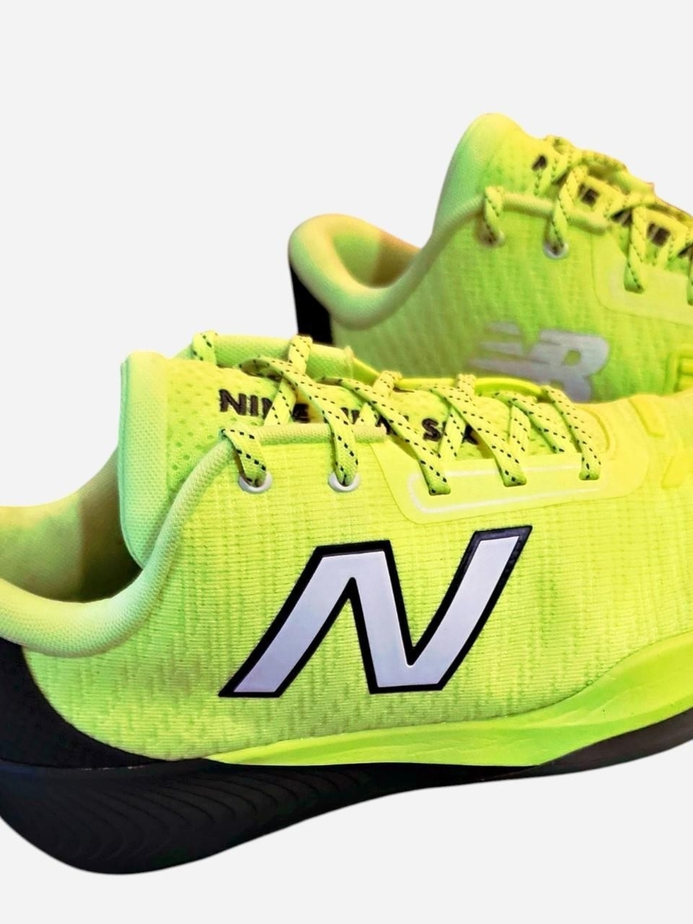 New Balance Neon Yellow and Black Athletic Sneakers